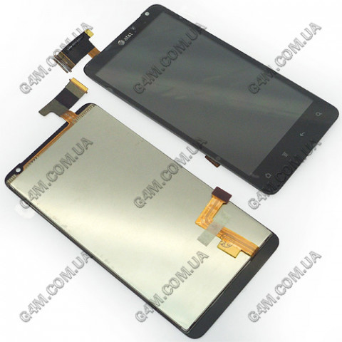 Дисплей HTC G19 X710e Raider 4G с тачскрином, черный (Оригинал)