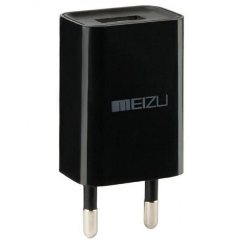 Сетевое зарядное устройство Meizu + cable MicroUSB 1A (черного цвета)