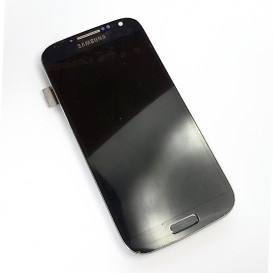 Дисплей Samsung i9500 Galaxy S4 синий с тачскрином и рамкой (копия)