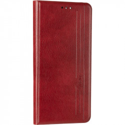 Чехол-книжка Gelius Leather New для Xiaomi Redmi Note 10, Note 10s красного цвета