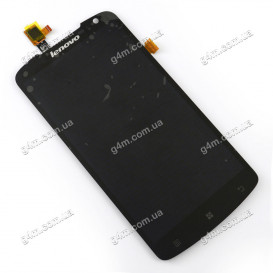 Дисплей Lenovo S920 с тачскрином черный (Оригинал China)