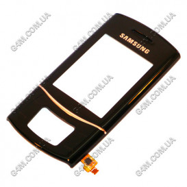 Передняя панель с сенсорными кнопками Samsung S5050 чёрная, ОРИГИНАЛ