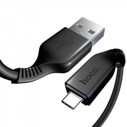 USB дата-кабель Hoco X20 Flash Charged Type-C черный, 1 метр