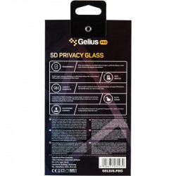 Защитное стекло Gelius Pro Privasy Glass для Apple iPhone 12 Pro Max (черное 5D стекло, антишпион)