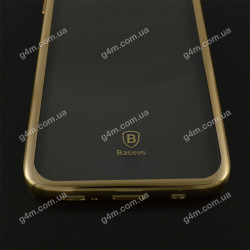 Накладка Baseus для Samsung G930 Galaxy S7 силиконовая, Gold