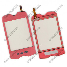 Тачскрин для Samsung S3370 розовый
