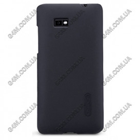 Накладка пластиковая Nillkin для HTC Desire 600 (черная с защитной пленкой в комплекте)
