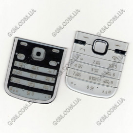 Клавіатура для Nokia 6730 classic біла, кирилиця, висока якість