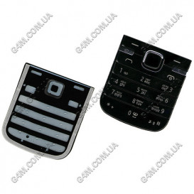 Клавіатура для Nokia 6730 classic чорна, кирилиця, висока якість