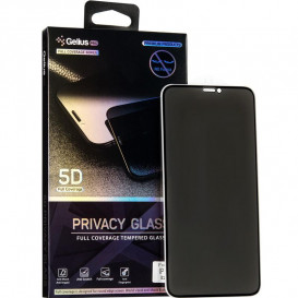 Защитное стекло Gelius Pro Privasy Glass для Apple iPhone X, iPhone XS (черное 5D стекло, антишпион)