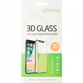 Защитное стекло Optima для Samsung A125 (A12), M127 (M12) (3D стекло черного цвета)