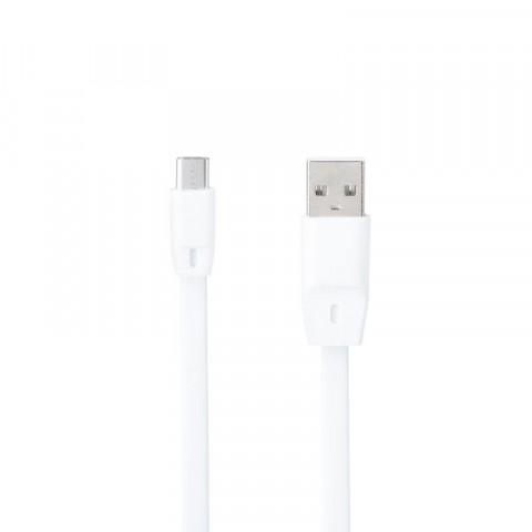USB дата-кабель MicroUSB Optima Flat Speed (C-014) белый