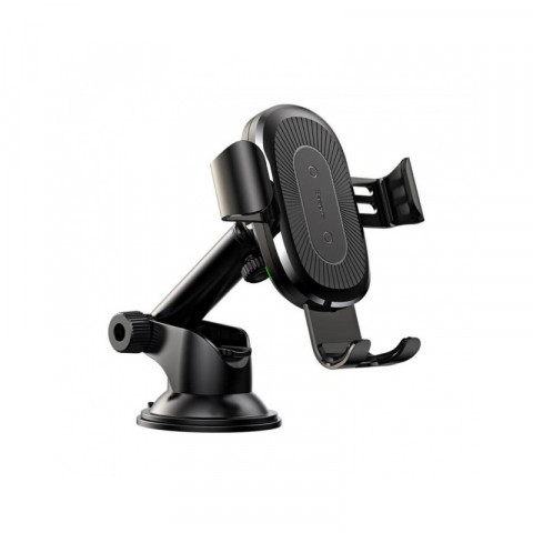 Автомобильная подставка Baseus Wireless Fast Charger Gravity Car Mount (WXYL-A01) черная