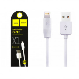 USB дата-кабель Hoco X1 Rapid Lightning 2 метра, белый