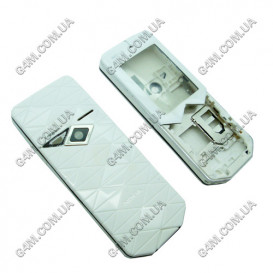 Корпус для Nokia 7500 Prism білий з чорним кантом, висока якість