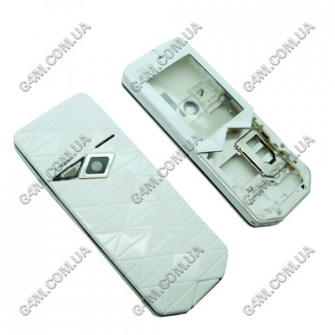 Корпус для Nokia 7500 Prism білий з чорним кантом, висока якість
