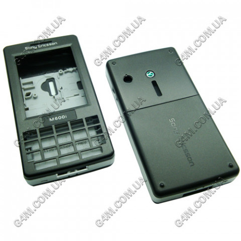 Корпус для Sony Ericsson M600i темно-сірий