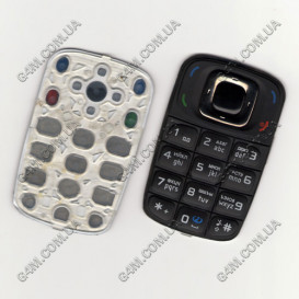 Клавіатура для Nokia 6085 чорна, кирилиця, висока якість