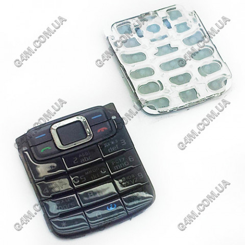 Клавіатура для Nokia 3110 classic чорна, кирилиця, висока якість