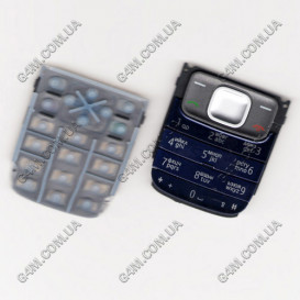 Клавіатура для Nokia 1209 темно-синя, кирилиця, висока якість