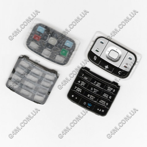 Клавіатура для Nokia 6110 Navigator чорна, кирилиця, висока якість