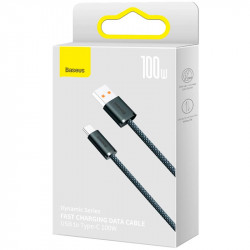 USB дата-кабель Baseus Dynamic Series CALD000716 Type-C 100W, сланцево-сірий, 2 метри