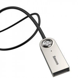 Аудіо-перехідник Baseus Bluetooth/AUX/USB з мікрофоном (CABA01-01) чорний