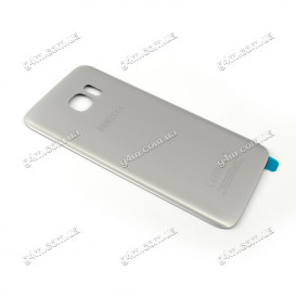 Задня кришка для Samsung G935F Galaxy S7 Edge срібляста, висока якість
