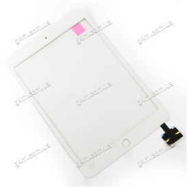Тачскрин для Apple iPad Mini 3 Retina с микросхемой, белый (Оригинал)