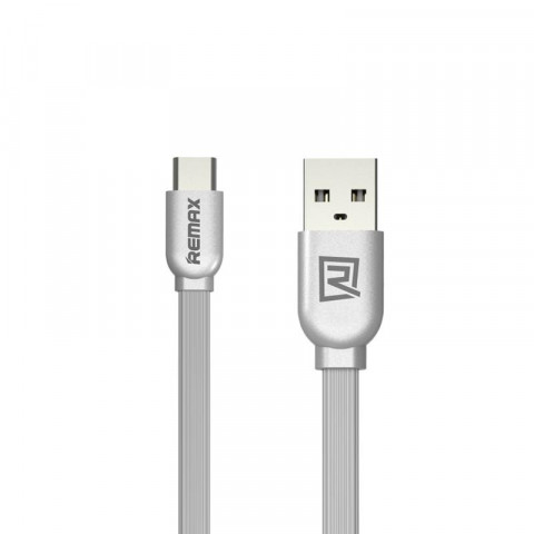 USB дата-кабель Remax RC-047a Type-C серебристый 1m