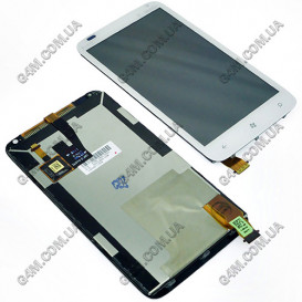 Дисплей HTC C110e Radar белый с тачскрином (Оригинал)