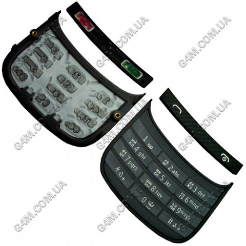 Клавіатура для Nokia C2-03 сіра, кирилиця, висока якість
