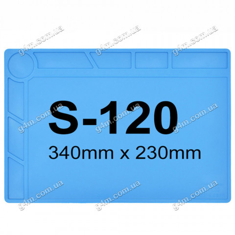 Силіконовий термостійкий килимок для пайки S-120 (34см на 23см)