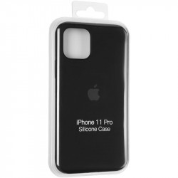Чехол накладка Original Full Soft Case для Apple iPhone 11 Pro (цвет черный)