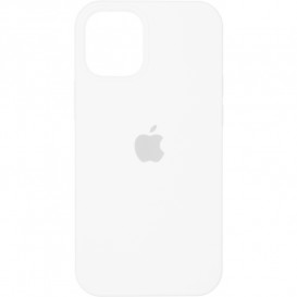 Чехол накладка Original Full Soft Case (MagSafe) для Apple iPhone 12 Pro Max (белый)