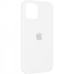 Чехол накладка Original Full Soft Case (MagSafe) для Apple iPhone 12 Pro Max (белый)