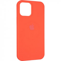 Чехол накладка Original Full Soft Case (MagSafe) для Apple iPhone 12 Pro Max (красный)