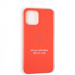 Чехол накладка Original Full Soft Case (MagSafe) для Apple iPhone 12 Pro Max (красный)