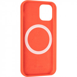 Чехол накладка Original Full Soft Case (MagSafe) для Apple iPhone 12 mini (красный)
