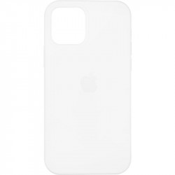 Чехол накладка Original Full Soft Case (MagSafe) для Apple iPhone 12, Apple iPhone 12 Pro (белый)