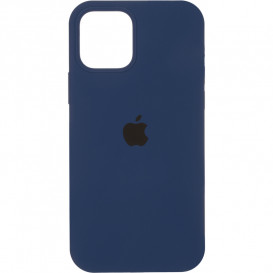 Чехол накладка Original Full Soft Case (MagSafe) для Apple iPhone 12, Apple iPhone 12 Pro (синий)