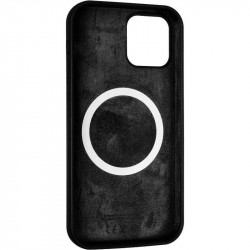 Чехол накладка Original Full Soft Case (MagSafe) для Apple iPhone 12, Apple iPhone 12 Pro (черный)
