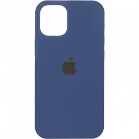 Чехол накладка Original Full Soft Case (MagSafe) для Apple iPhone 12 mini (темно-синий)