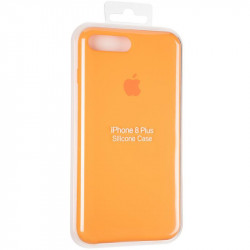 Чехол накладка Original Full Soft Case для Apple iPhone 7 Plus, iPhone 8 Plus (цвет папайя)