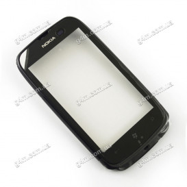 Тачскрин для Nokia Lumia 610 с черной рамкой (Оригинал)