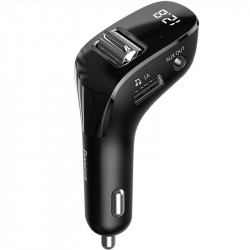 Автомобильное зарядное устройство с FM модулятором Baseus Streamer AUX Wireless MP3 Charger CCF40-01