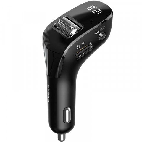 Автомобильное зарядное устройство с FM модулятором Baseus Streamer AUX Wireless MP3 Charger CCF40-01