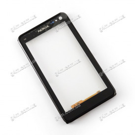 Тачскрин для Nokia N8-00 с черной рамкой