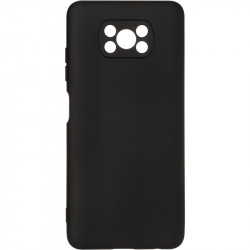 Чехол накладка Full Soft Case для Xiaomi Poco X3, X3 Pro черная