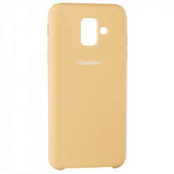 Чехол накладка Original Soft Case Samsung A600 (A6-2018 года) золотистого цвета